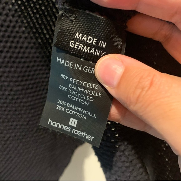 Hannes Roether cardigan made with recycled cotton size m - Picture 3 of 6